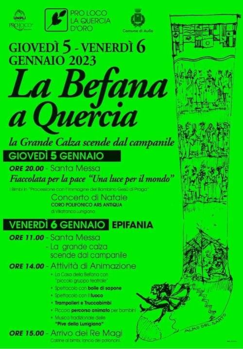 La calza della Befana di Quercia di Aulla